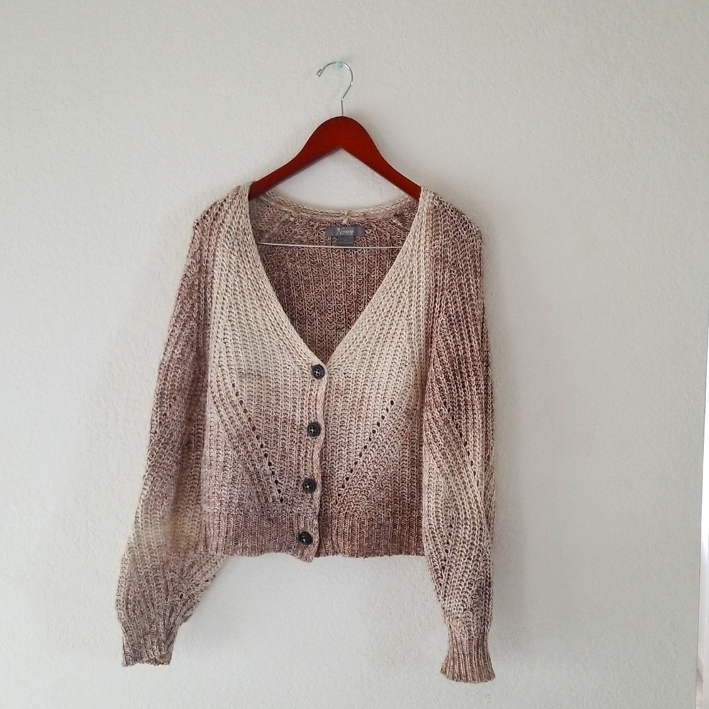 Natural Reflections Space Dye Long-Sleeve Cardigan